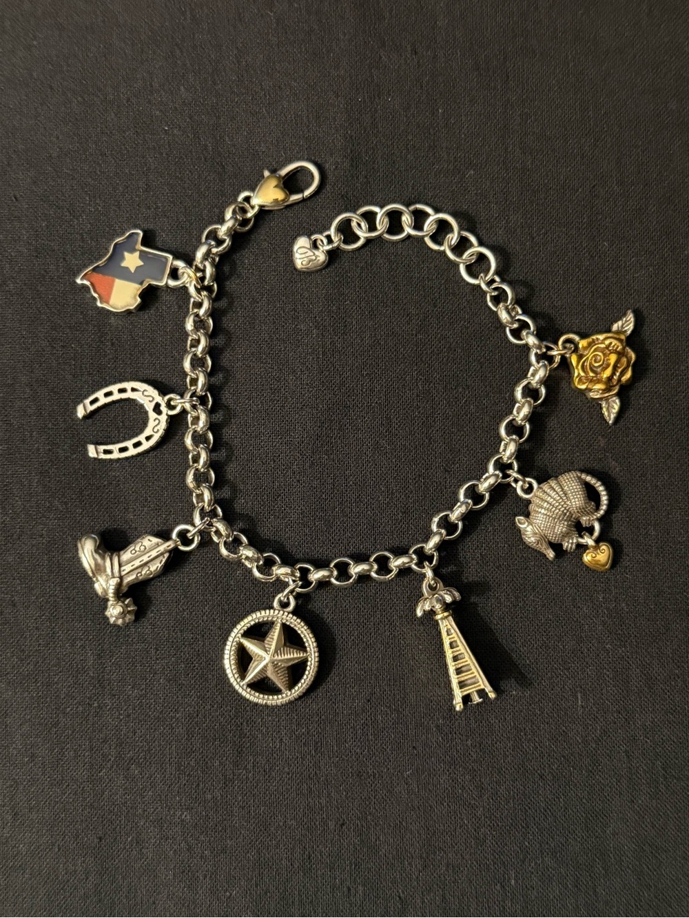 Brighton Texas State Charm Bracelet